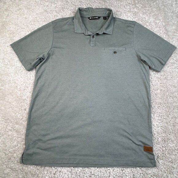 Travis Mathew Sunsetters Pocket Polo Short Sleeve Shirt Balsam Green Mens XL - Picture 2 of 9